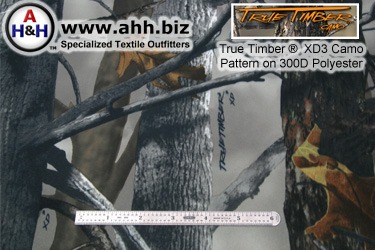 True Timber&reg; XD3 Camo on 600 Denier Polyester Fabric