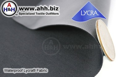 Waterproof Lycra&reg; Nylon Blend Waterproof Fabric