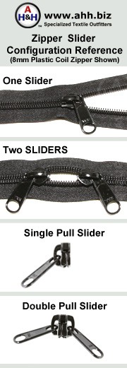 Build-a-Zipper&trade; YKK&reg; 8mm Vislon&reg; Sport - NO End Stops is available in these colors